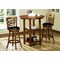 Monarch Specialties Bar Stool, Set Of 2, Swivel, Bar Height, Wood, Pu Leather Look, Brown, Black, Transitional I 1251 - alternate 4